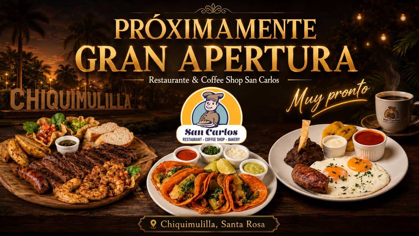 Próximamente gran apertura de San Carlos en Chiquimulilla, Santa Rosa